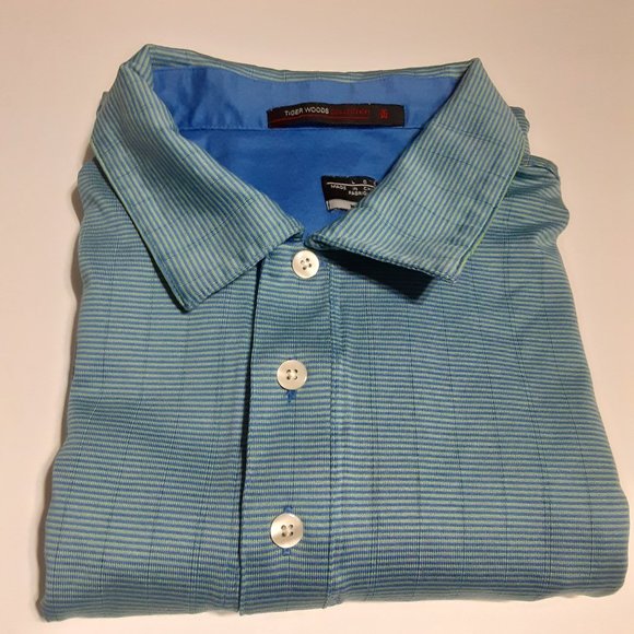 Nike Dri Fit Tiger Woods Collection Men's Polo Golf Shirt in Size L - Picture 1 of 5